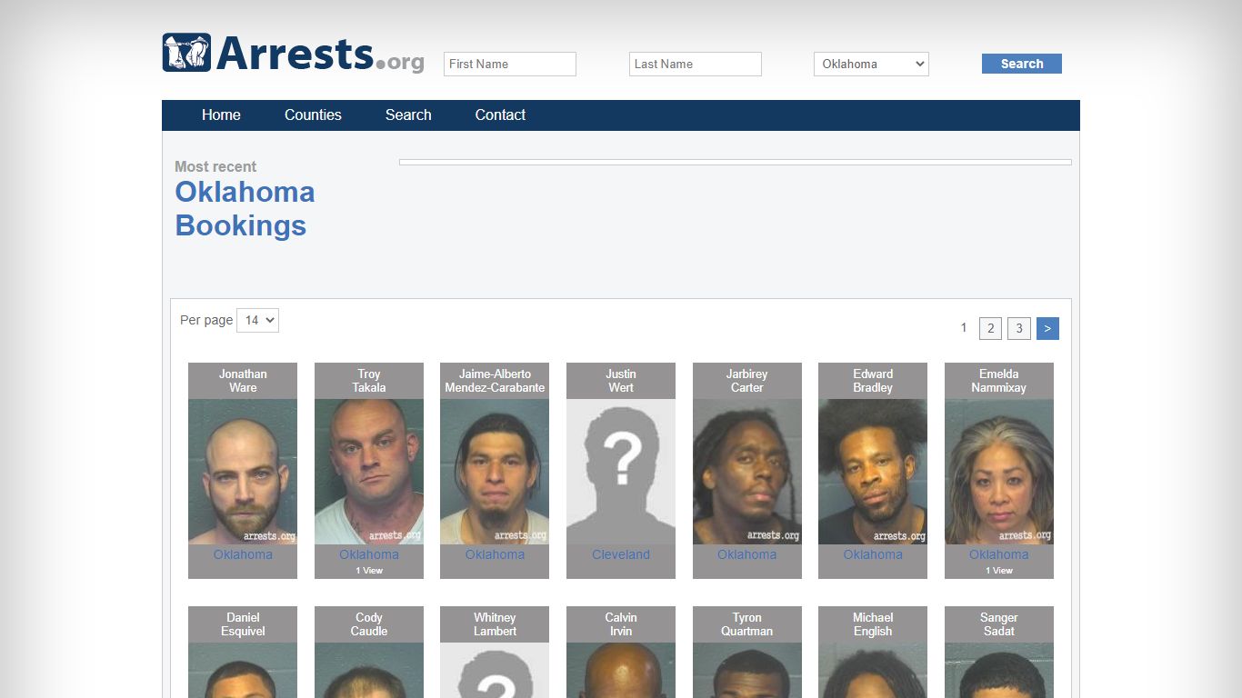 Oklahoma Arrests and Inmate Search